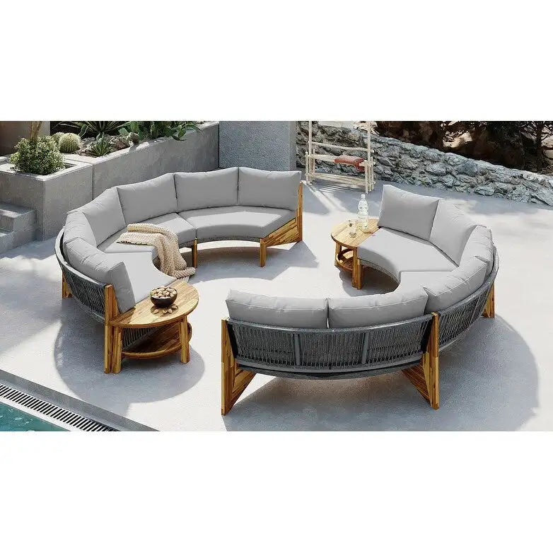 6-Person Outdoor Seating Group with Cushions & 1Coffee Table
