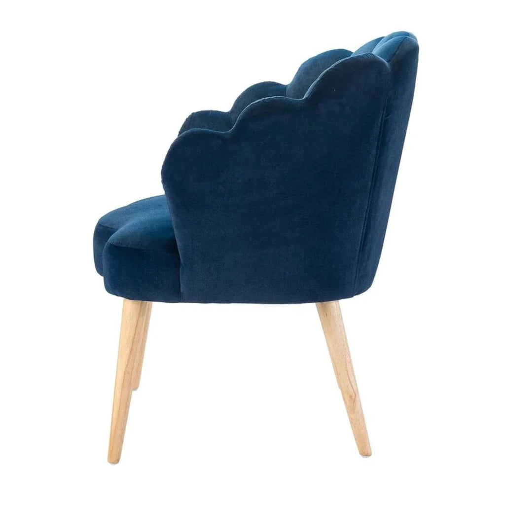 Nismaaya Ado Lounge Chair in Blue Color