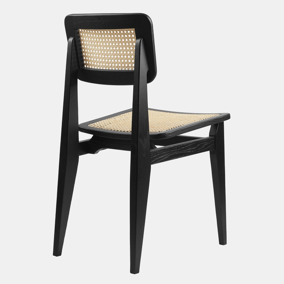 Nismaaya Harini Black Stained Oak & Rattan Office Chair