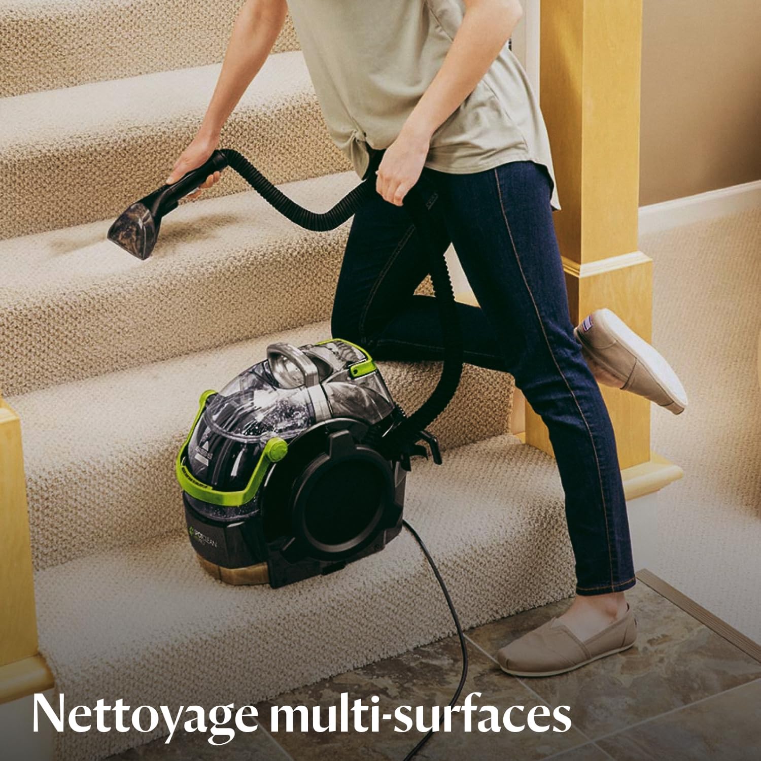 SpotClean Pet Pro, Shampouineuse Canapé, Moteur Puissant de 750W, Idéal pour les Propriétaires d'Animaux, Nettoyeur pour Tapis, Moquettes, Meubles, Tissus, Voiture & Plus Encore, 15585