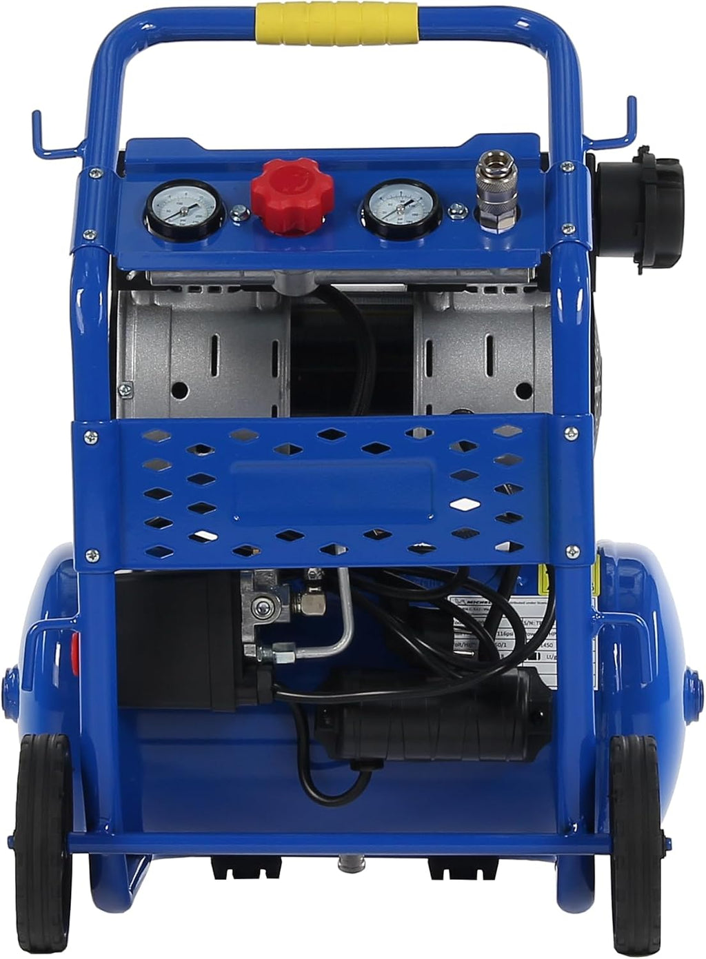 MICHELIN Compresseur d'Air Mobile Silencieux MX 10/1, Compresseur d'Air Sans Huile, Pression Maximale 8 Bar, Puissance 1 CV, Réservoir 10 litres, Niveau Sonore 58 dB LpA