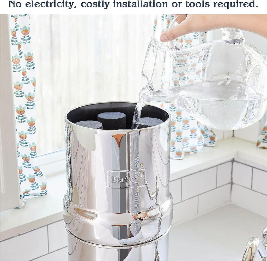 Big Berkey système filtre eau 8L inox gravité + 2 filtres BB9-2