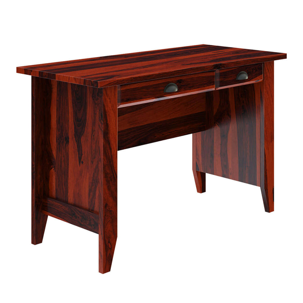 Adahy Solid Sheesham Wood 2 Drawer Study Desk