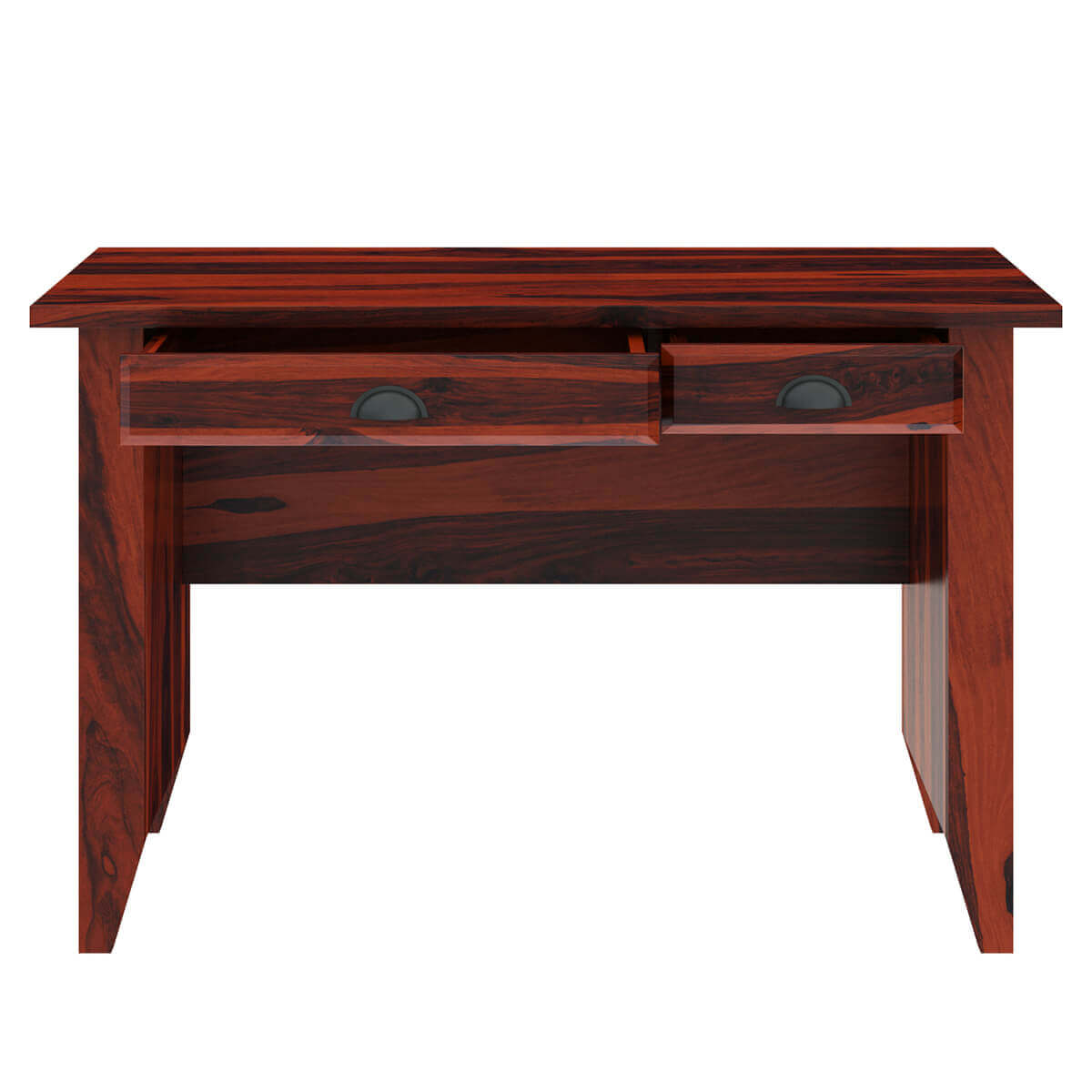 Adahy Solid Sheesham Wood 2 Drawer Study Desk