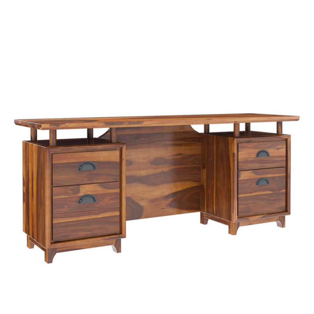 Nismaaya Acco Solid Wood Large Home Office Modern Executive Desk