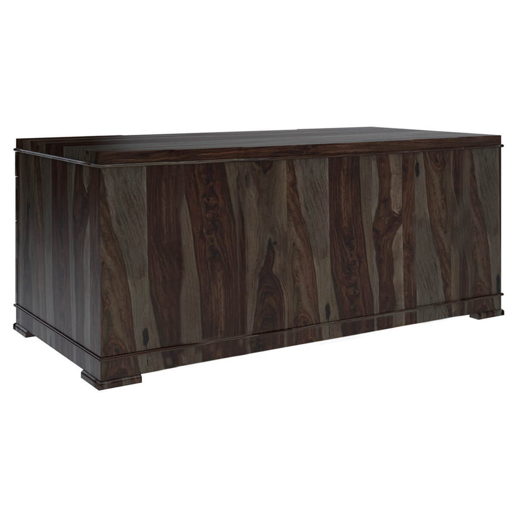Nismaaya Acelin Modern Solid Wood Office Executive Desk With Keyboard Tray