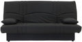 Générique Dream Banquette clic clac 3 Places - Tissu 100% Coton - Noir - Contemporain - L 190 x P 92 cm