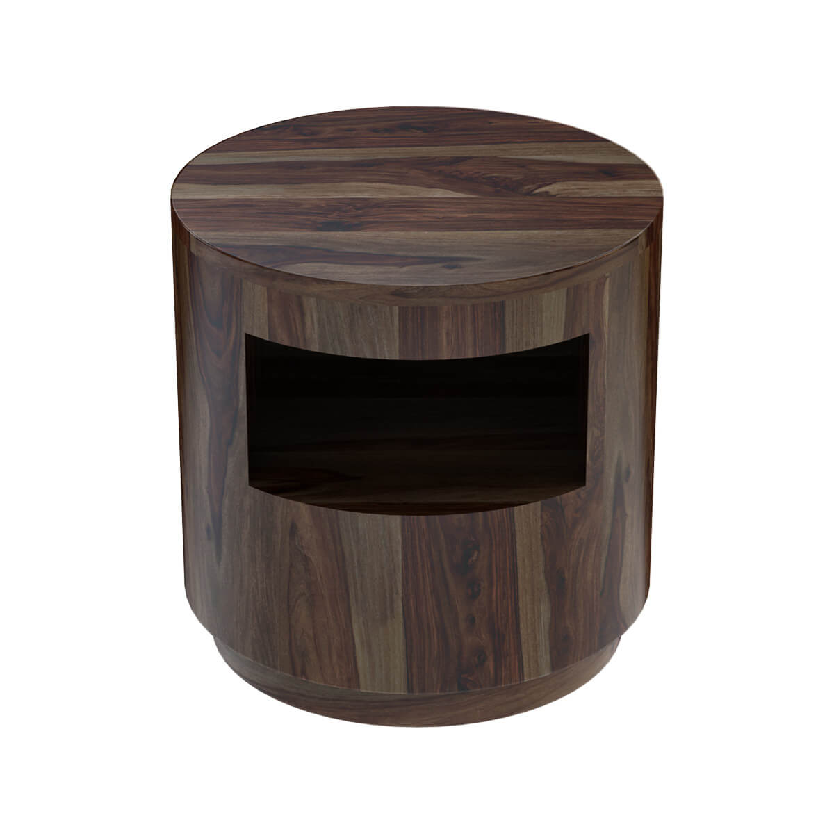 Adem Solid Wood Round End Table
