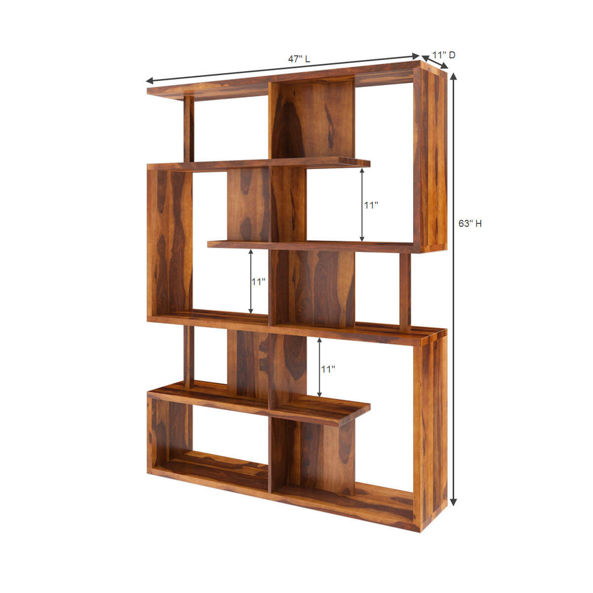 Nismaaya Adida Modern Geometric Bookcase For Home and Office