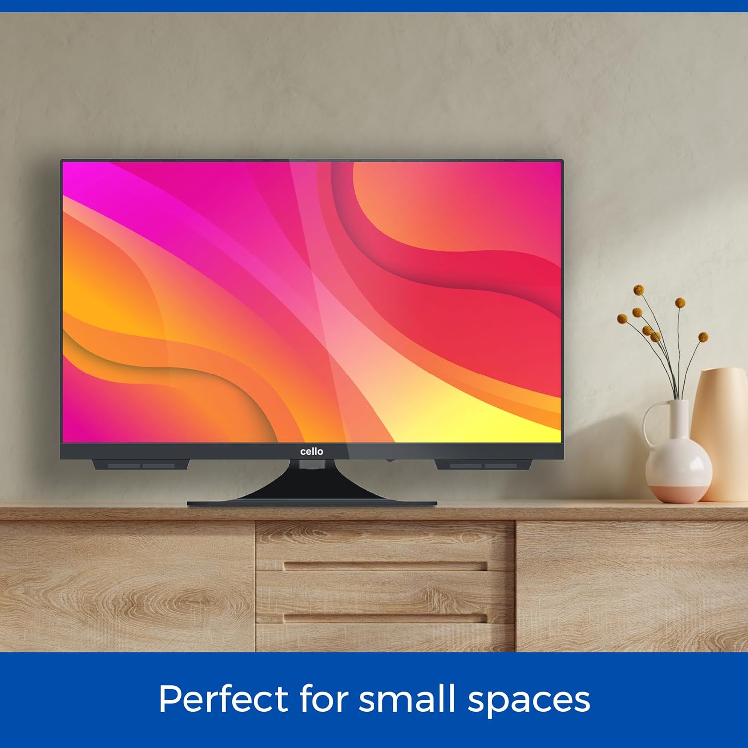 C2224WS Trav 22" Zoll Smart Full HD 12V Camping Reise TV Rahmenlos Triple Tuner Bluetooth WebOS by Pitch Perfect Lautsprecher Wohnmobil LKW Boot [2024]