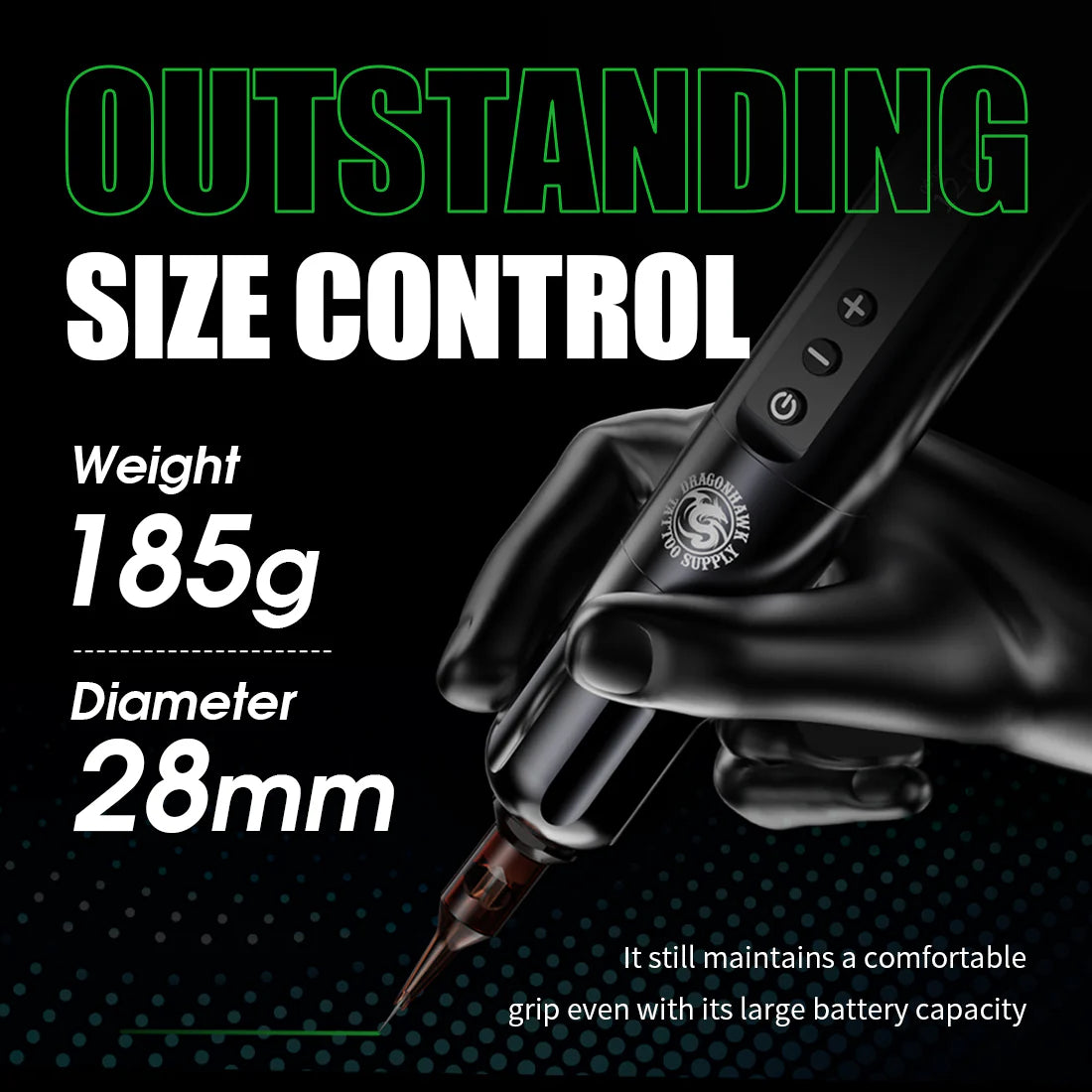 Kit de Máquina de Tatuaje Inalámbrica Dragonhawk X9 con Motor Mcore-L1 – Horas de Trabajo Extremadamente Largas