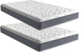 PEZ ROJO Lot de 2 Matelas 90x190 cm, Épaisseur 17 cm, Luxe Matelas Mémoire de Forme pour Adulte et Enfant, Zones de Confort Ergonomiques