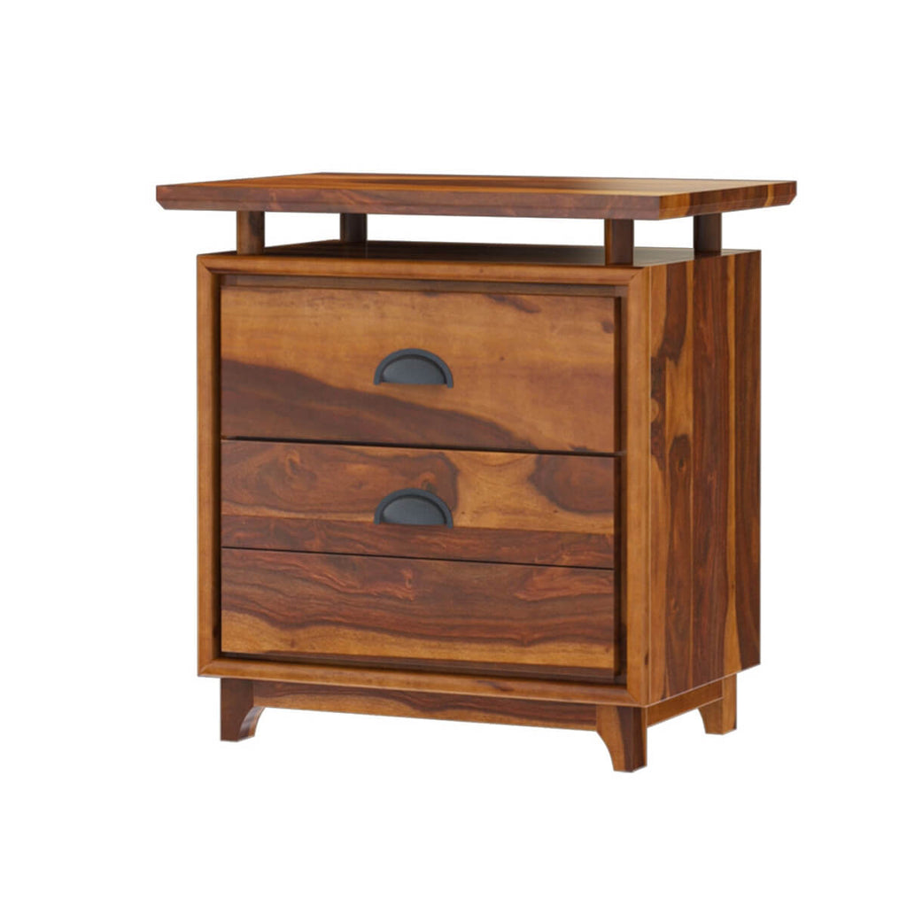Nismaaya Acco Solid Wood 2 Drawer File Cabinet