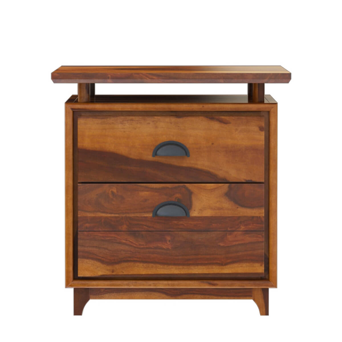Nismaaya Acco Solid Wood 2 Drawer File Cabinet