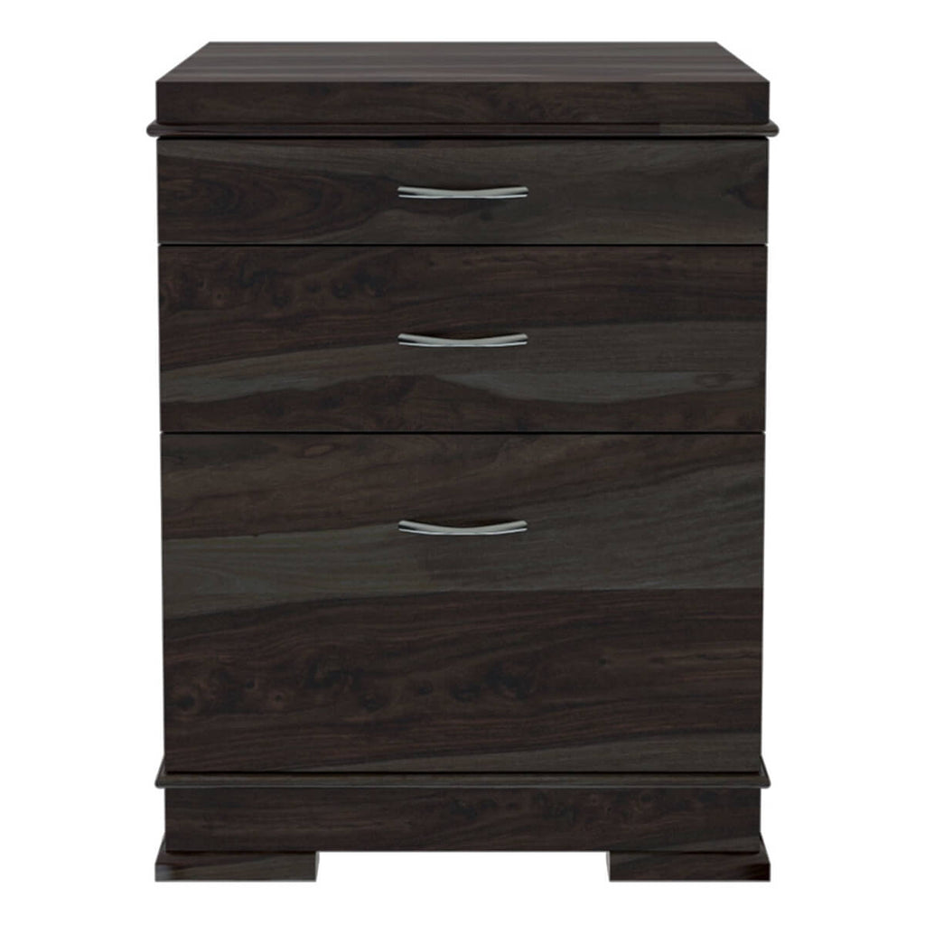 Nismaaya Acelin Modern Solid Wood 3 Drawer File Cabinet