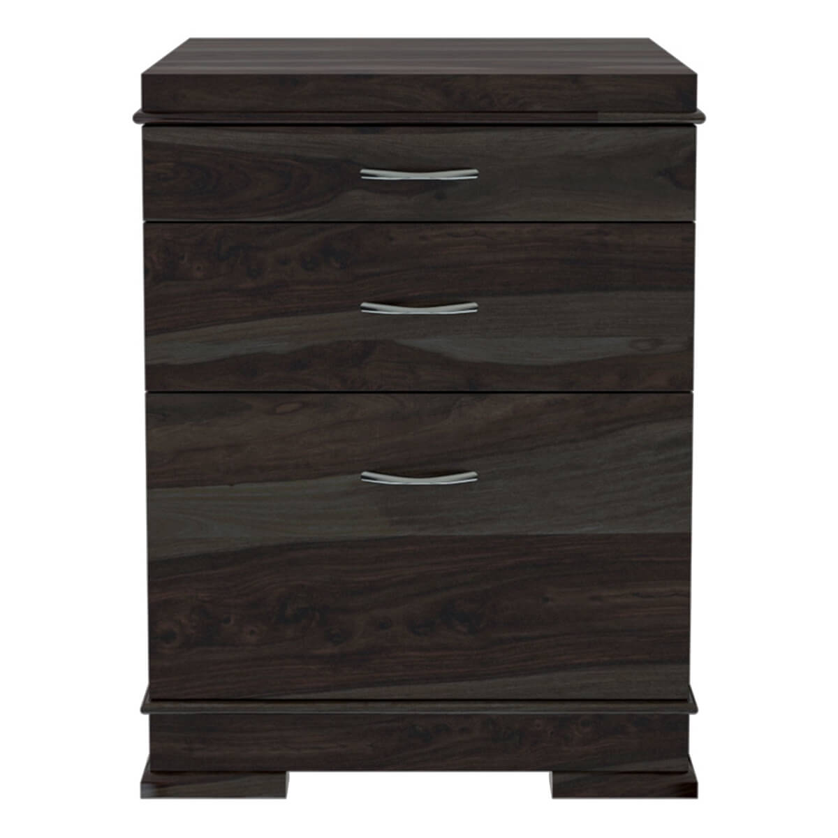Nismaaya Acelin Modern Solid Wood 3 Drawer File Cabinet