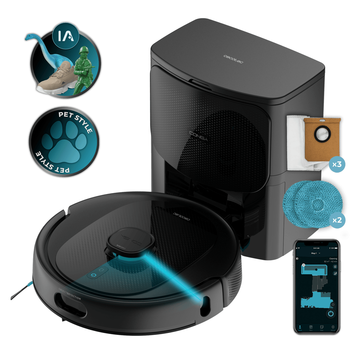 Conga 9990 AI Spin Revolution Ultra Power Home