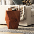Adelio Modern Solid Wood Diamond End Table