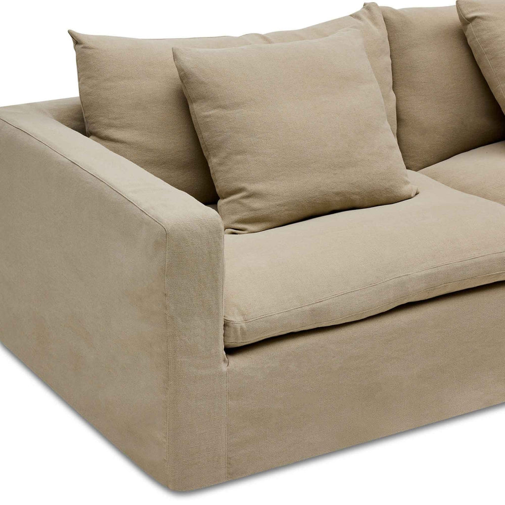 Nismaaya Cape Modular Sofa Warm Stone 2 Seater