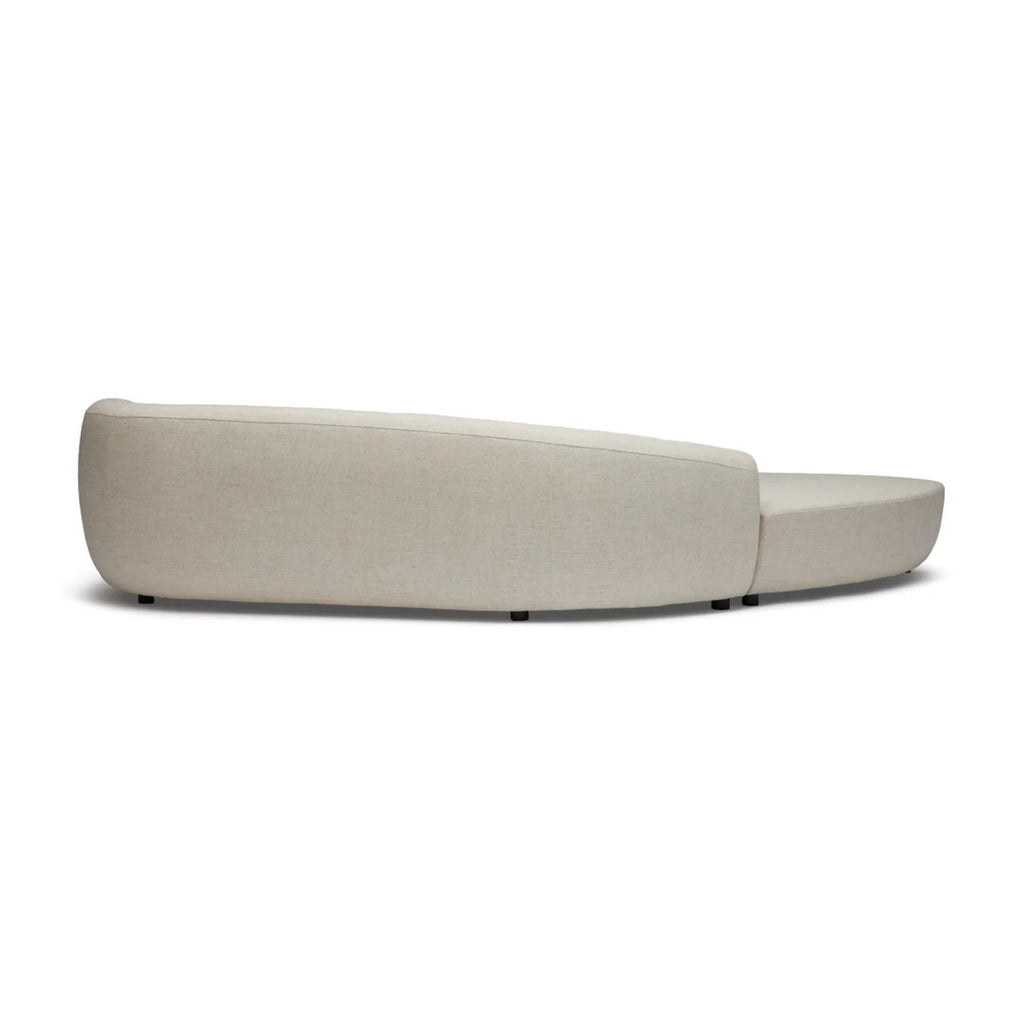 Nismaaya Celine Sectional Sofa Ivory Right-Left