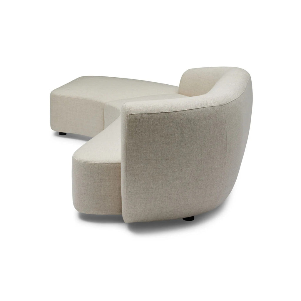Nismaaya Celine Sectional Sofa Ivory Right-Left