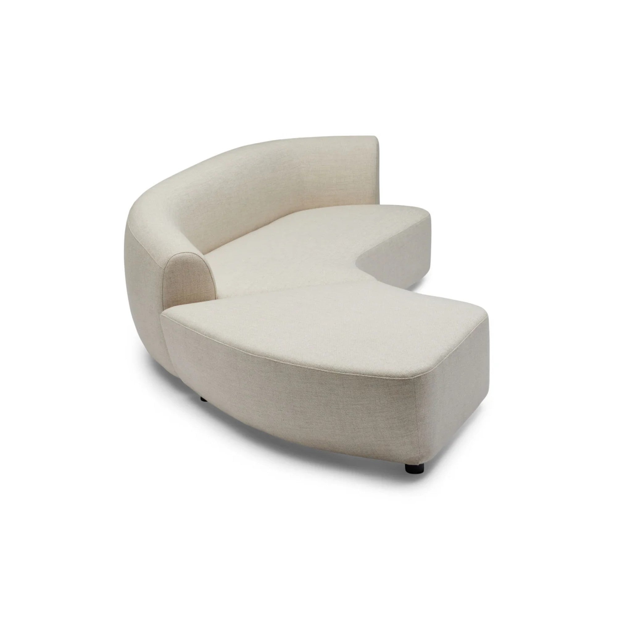 Nismaaya Celine Sectional Sofa Ivory Right-Left
