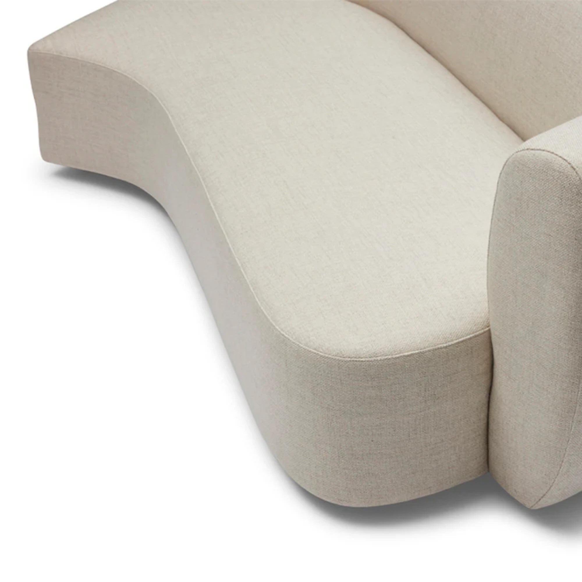 Nismaaya Celine Sectional Sofa Ivory Right-Left