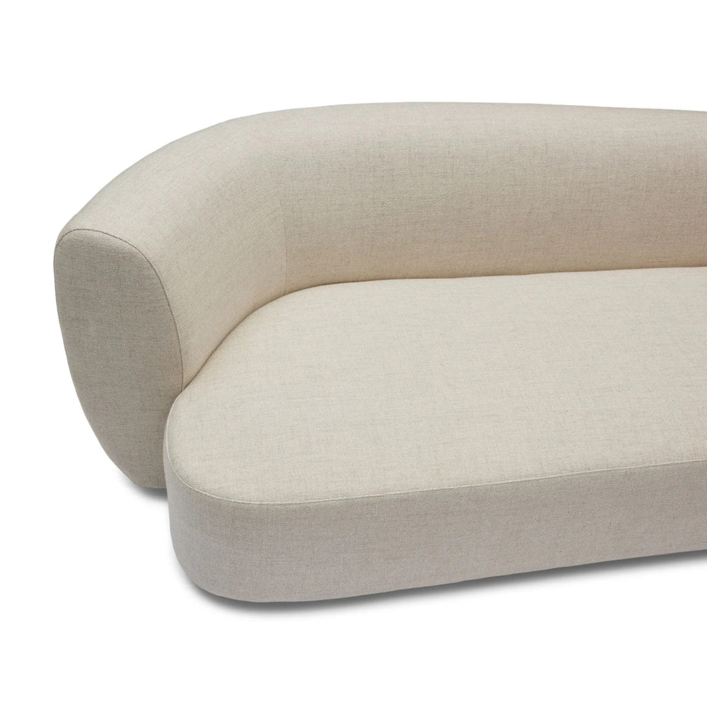 Nismaaya Celine Sectional Sofa Ivory Right-Left