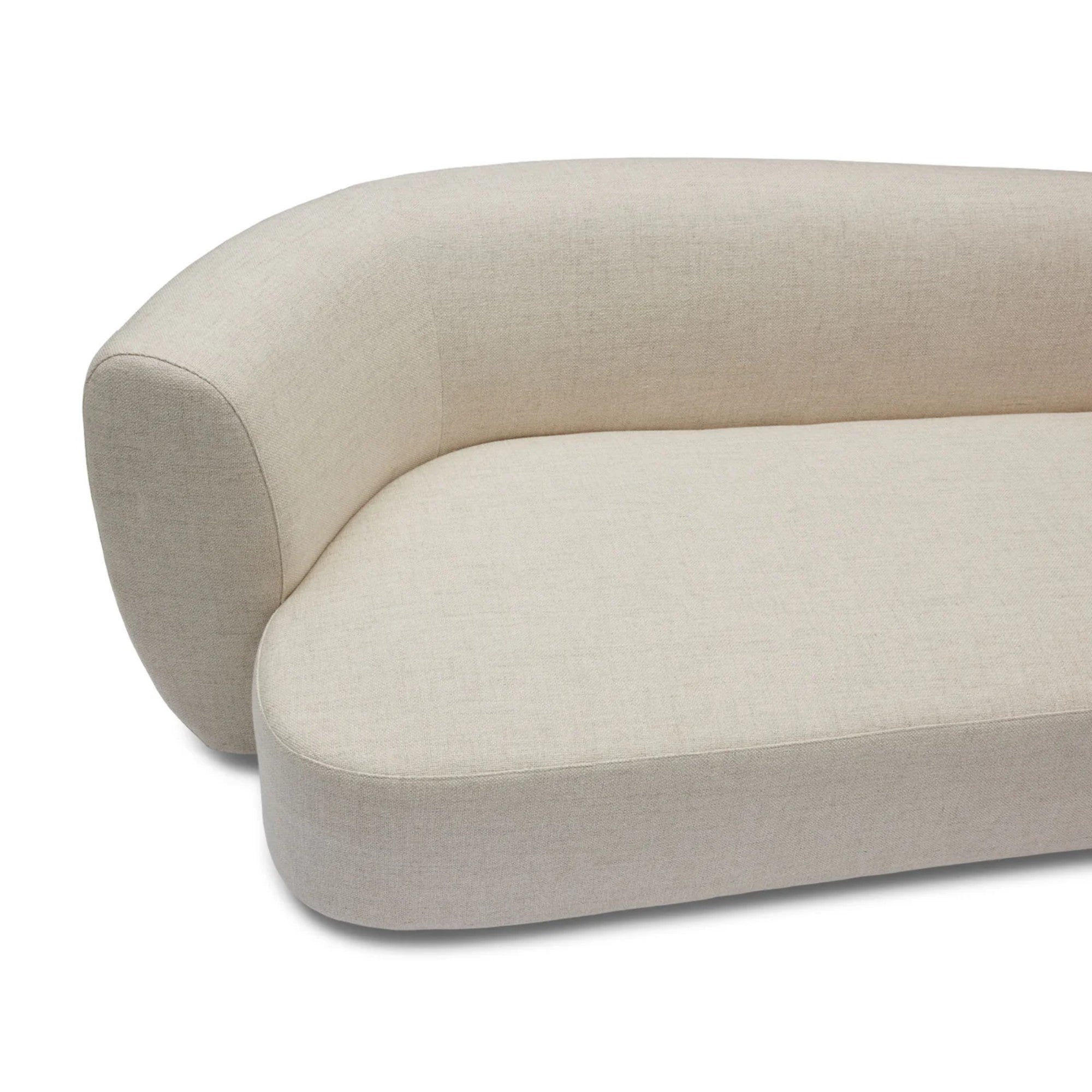 Nismaaya Celine Sectional Sofa Ivory Right-Left