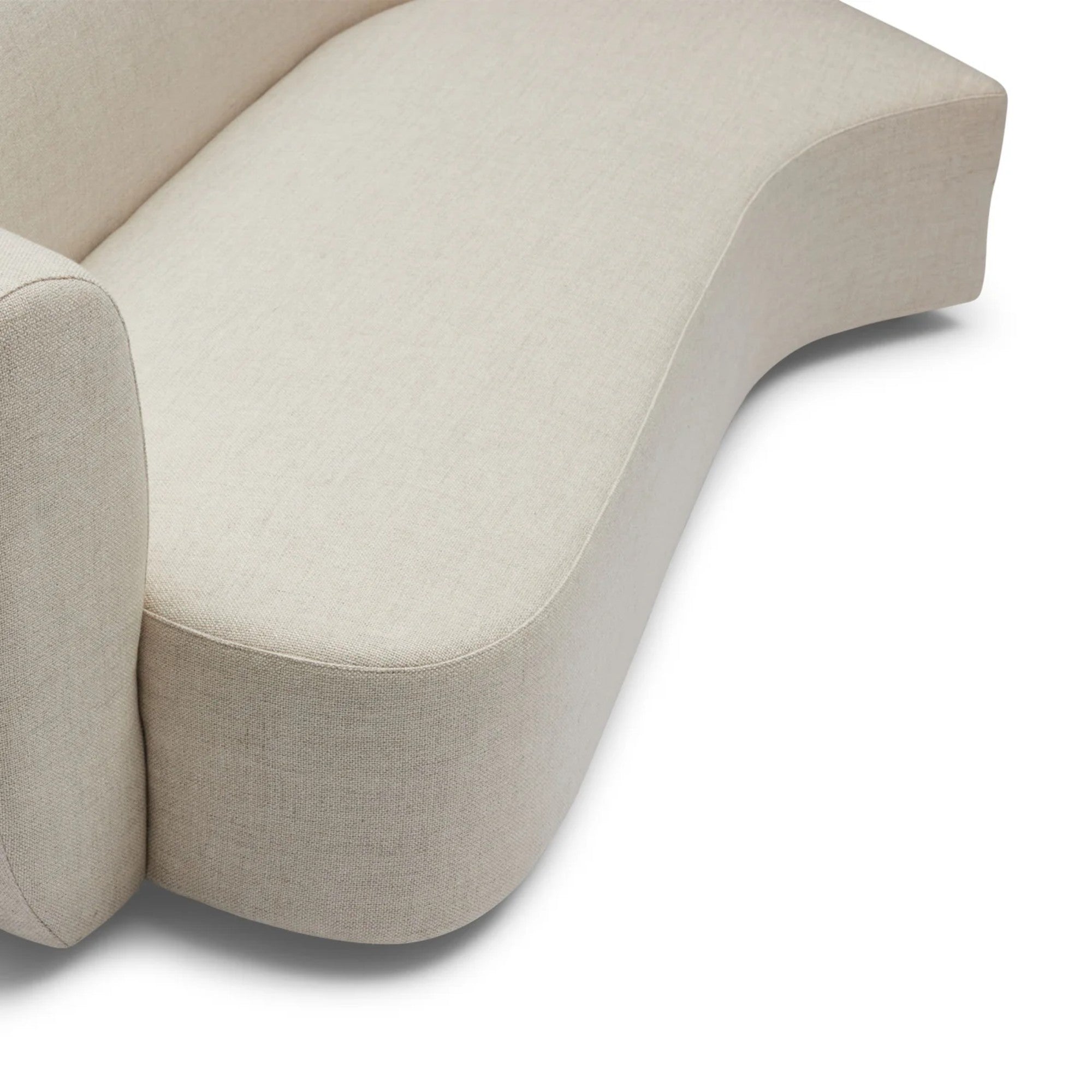 Nismaaya Celine Sectional Sofa Ivory Right-Left