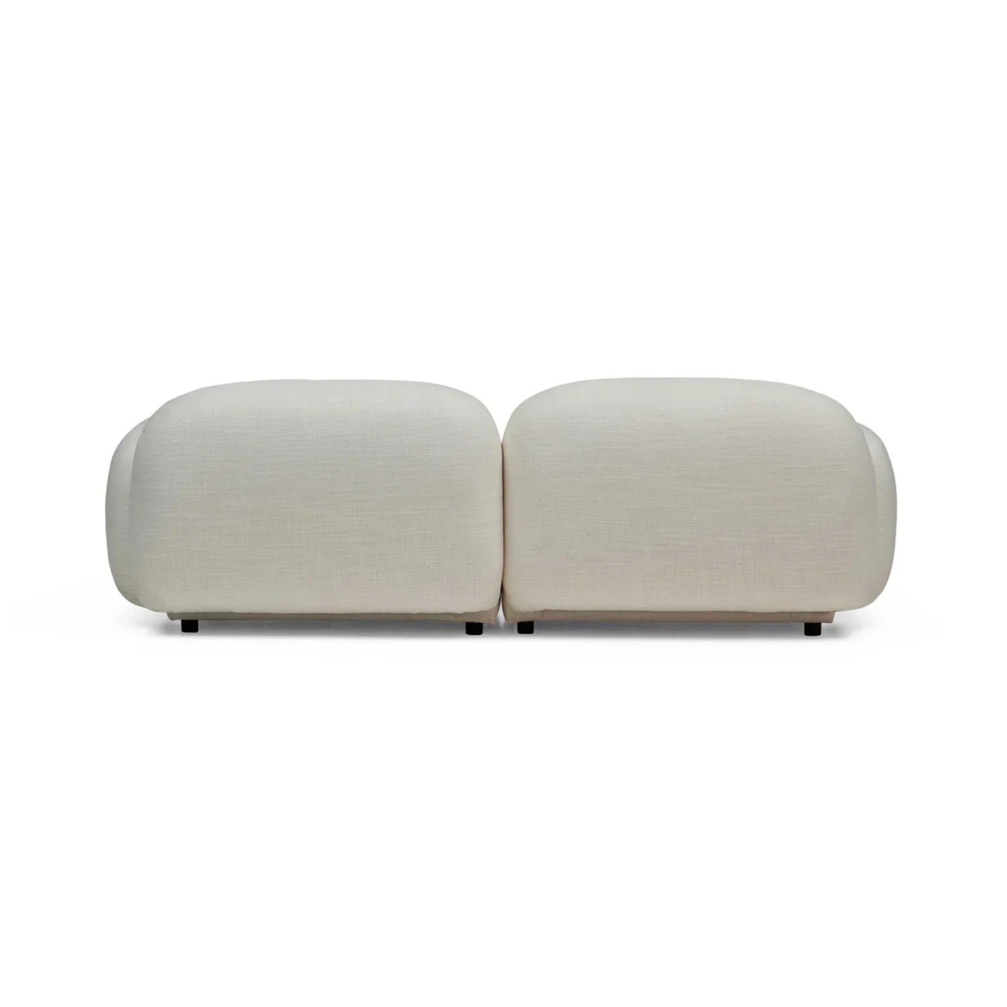 Nismaaya Oslo Modular Sofa Frosted Ivory 2 Seater with Ottoman