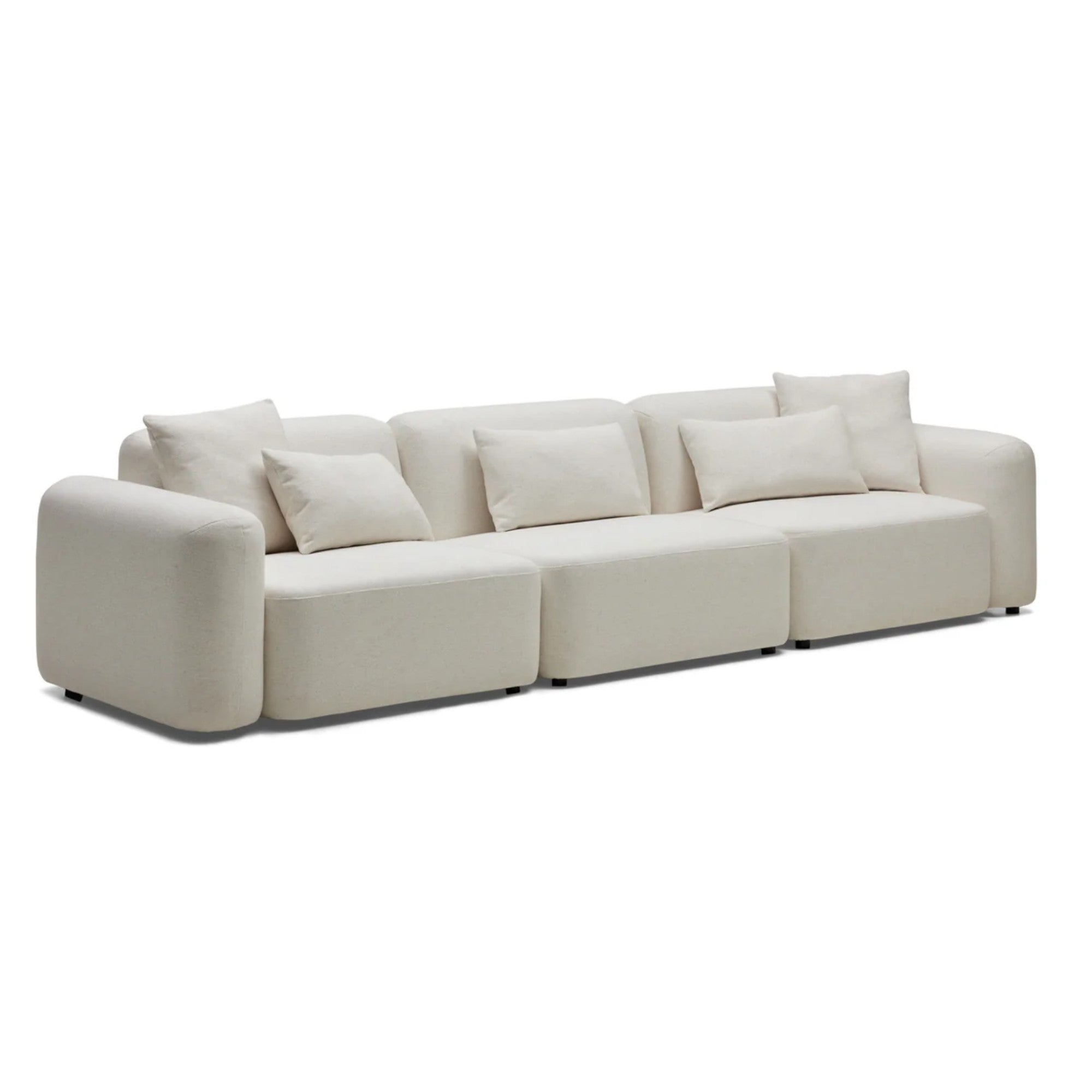 Nismaaya Pascal Modular Sofa Ivory White 3 Seater