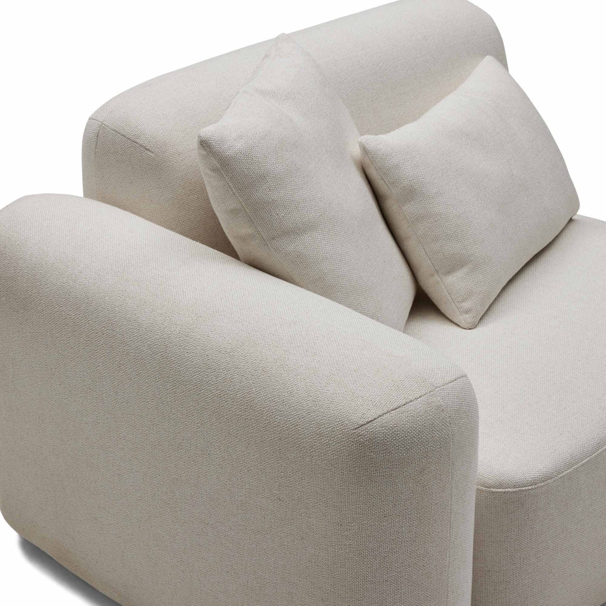 Nismaaya Pascal Modular Sofa Ivory White 3 Seater