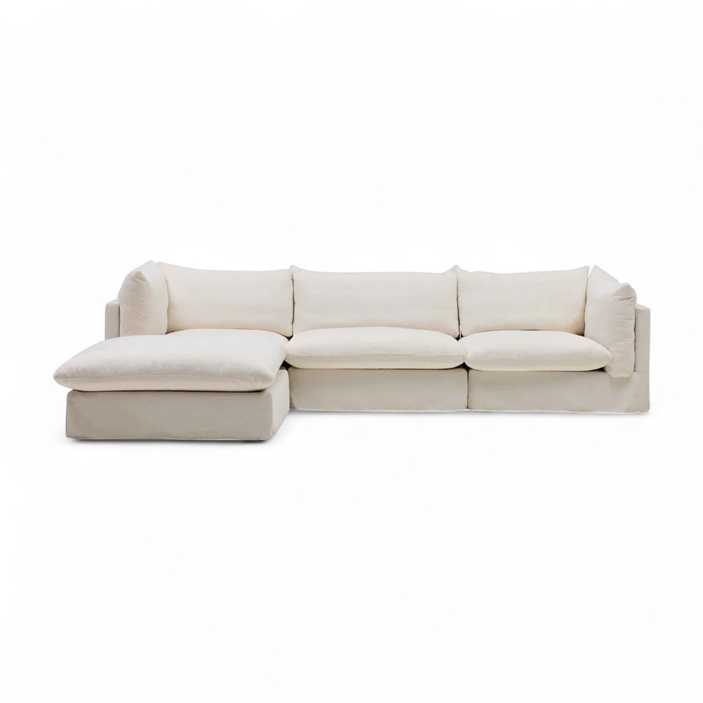 Nismaaya Mia Modular Sofa Sand 3 Seater with Ottoman