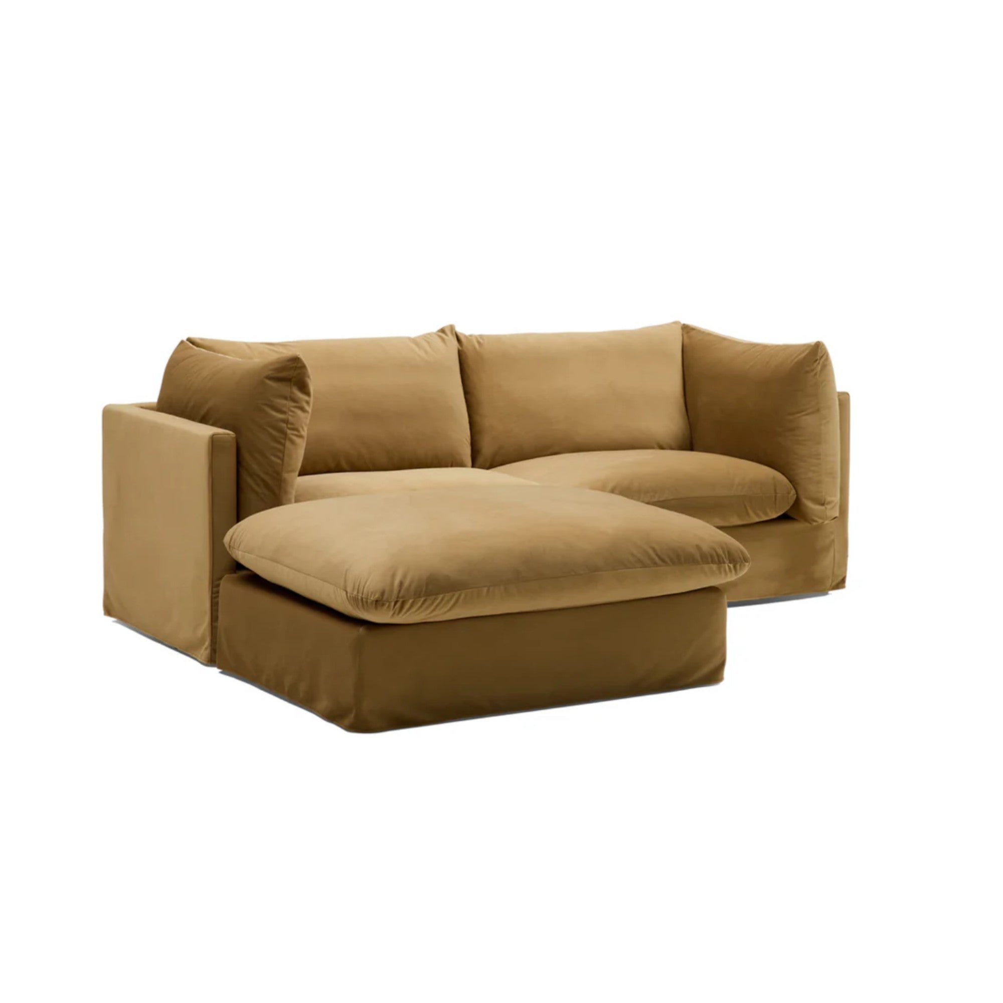 Nismaaya Mia Modular Sofa Sand 2 Seater with Ottoman