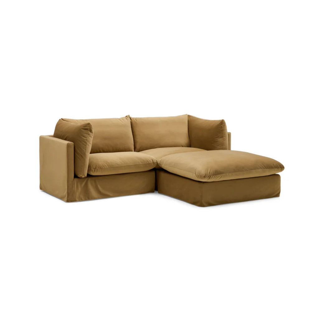 Nismaaya Mia Modular Sofa Sand 2 Seater with Ottoman