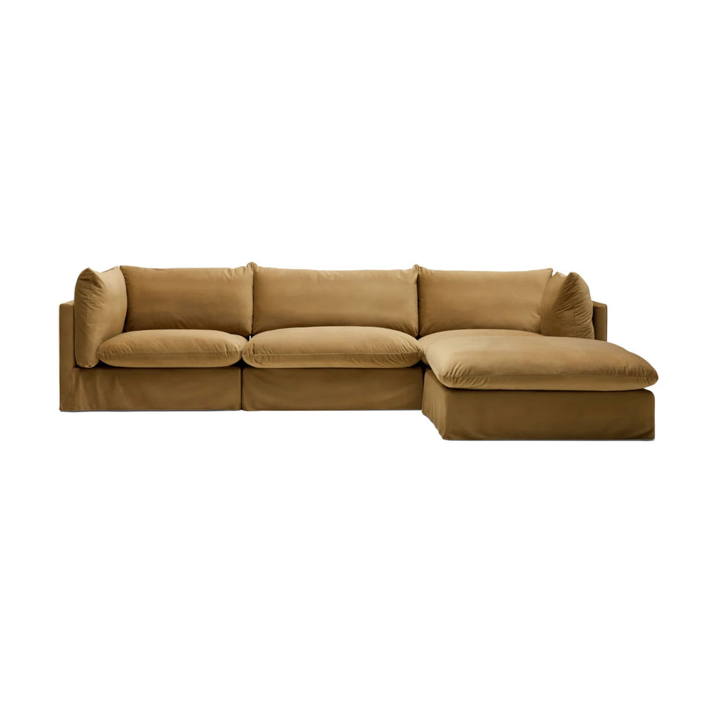 Nismaaya Mia Modular Sofa Sand 3 Seater with Ottoman