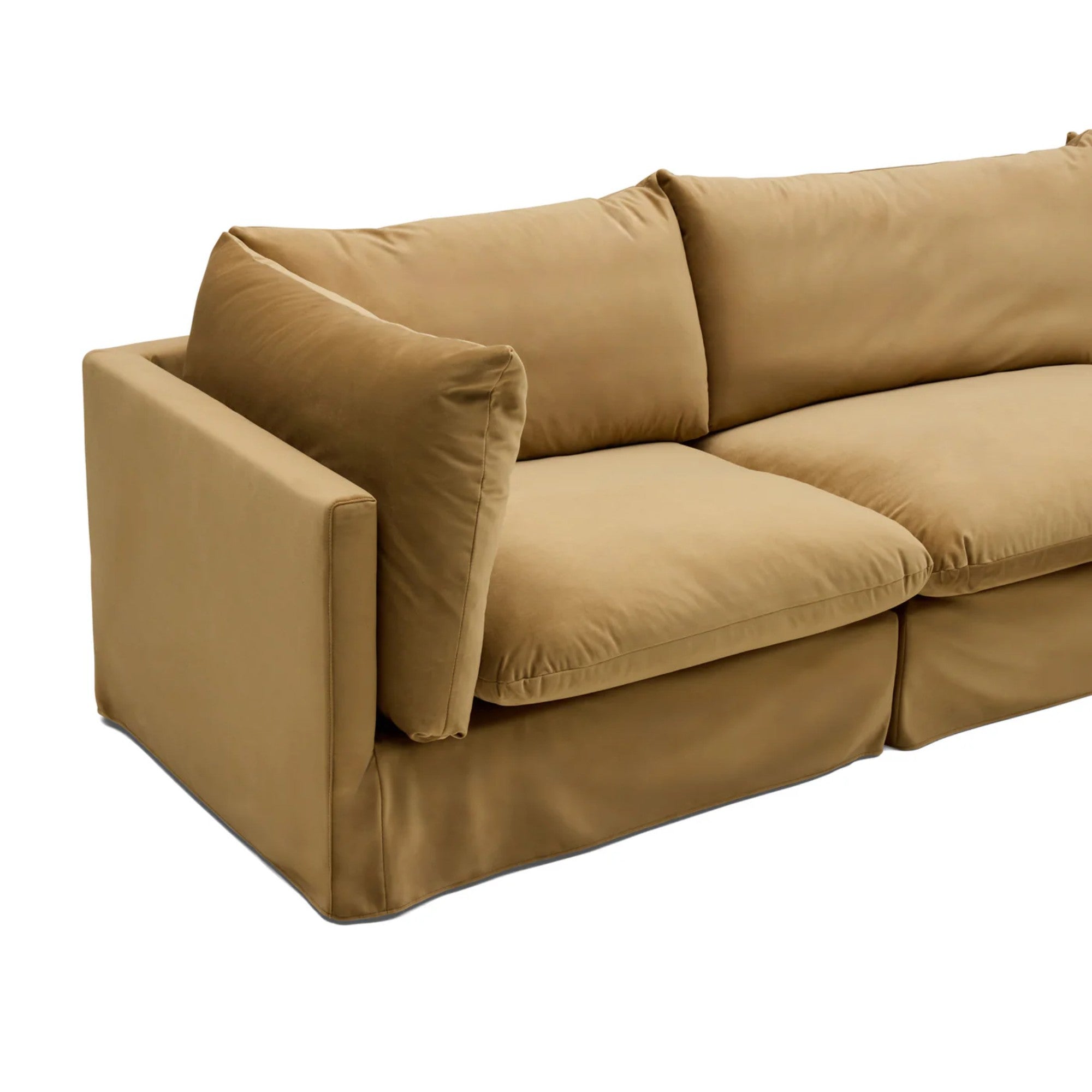 Nismaaya Mia Modular Sofa Sand 3 Seater with Ottoman