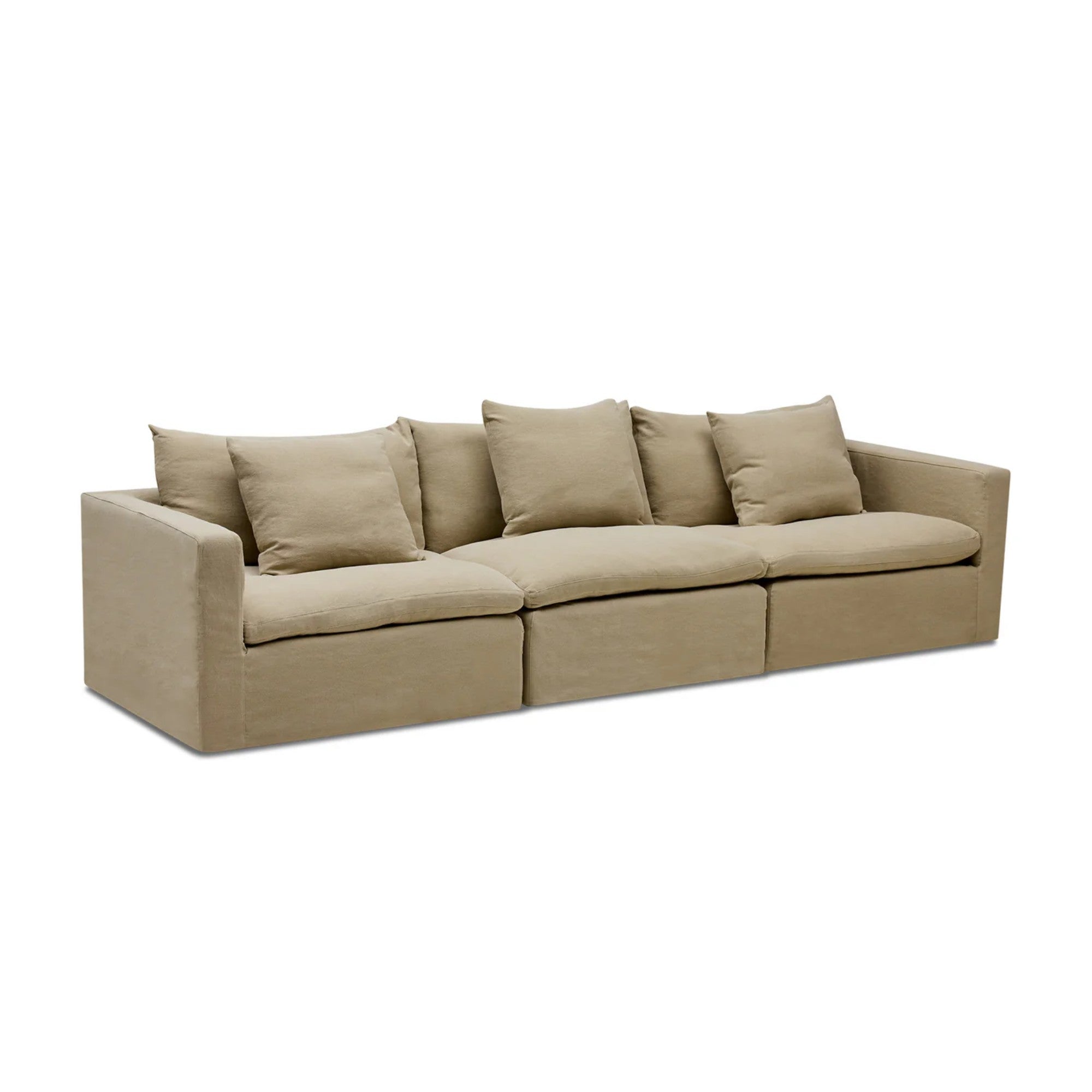 Nismaaya Cape Modular Sofa Warm Stone 3 Seater