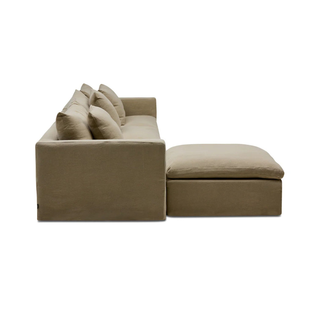 Cape Modular Sofa Warm Stone 3 Seat with Ottoman