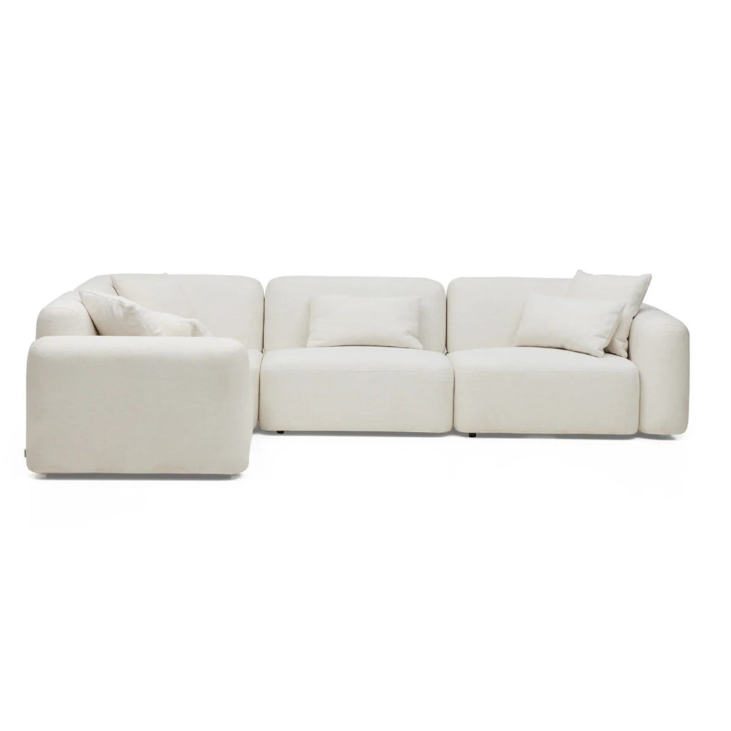 Nismaaya Pascal Modular Sofa Ivory White 4 Seater Corner