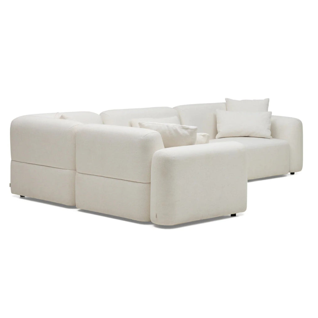 Nismaaya Pascal Modular Sofa Ivory White 4 Seater Corner