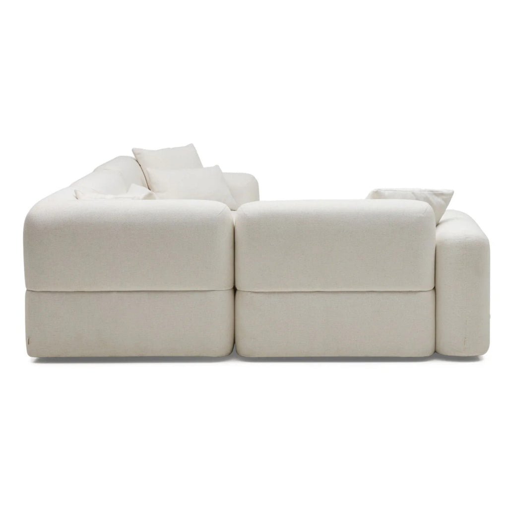 Nismaaya Pascal Modular Sofa Ivory White 4 Seater Corner