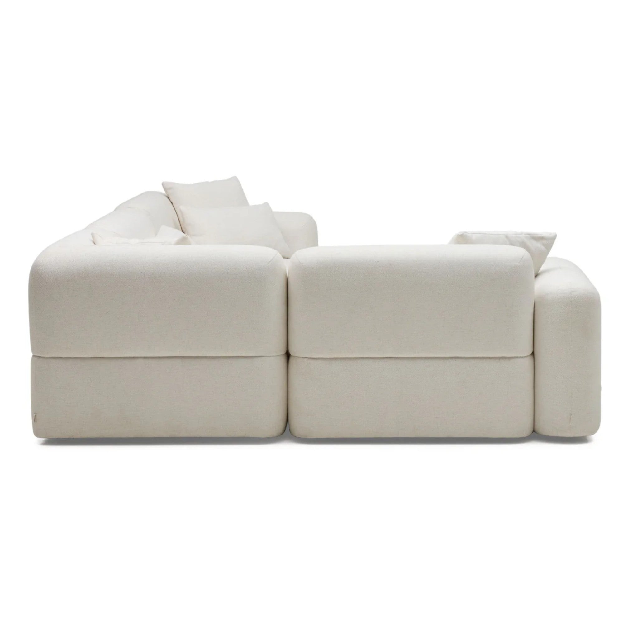 Nismaaya Pascal Modular Sofa Ivory White 4 Seater Corner