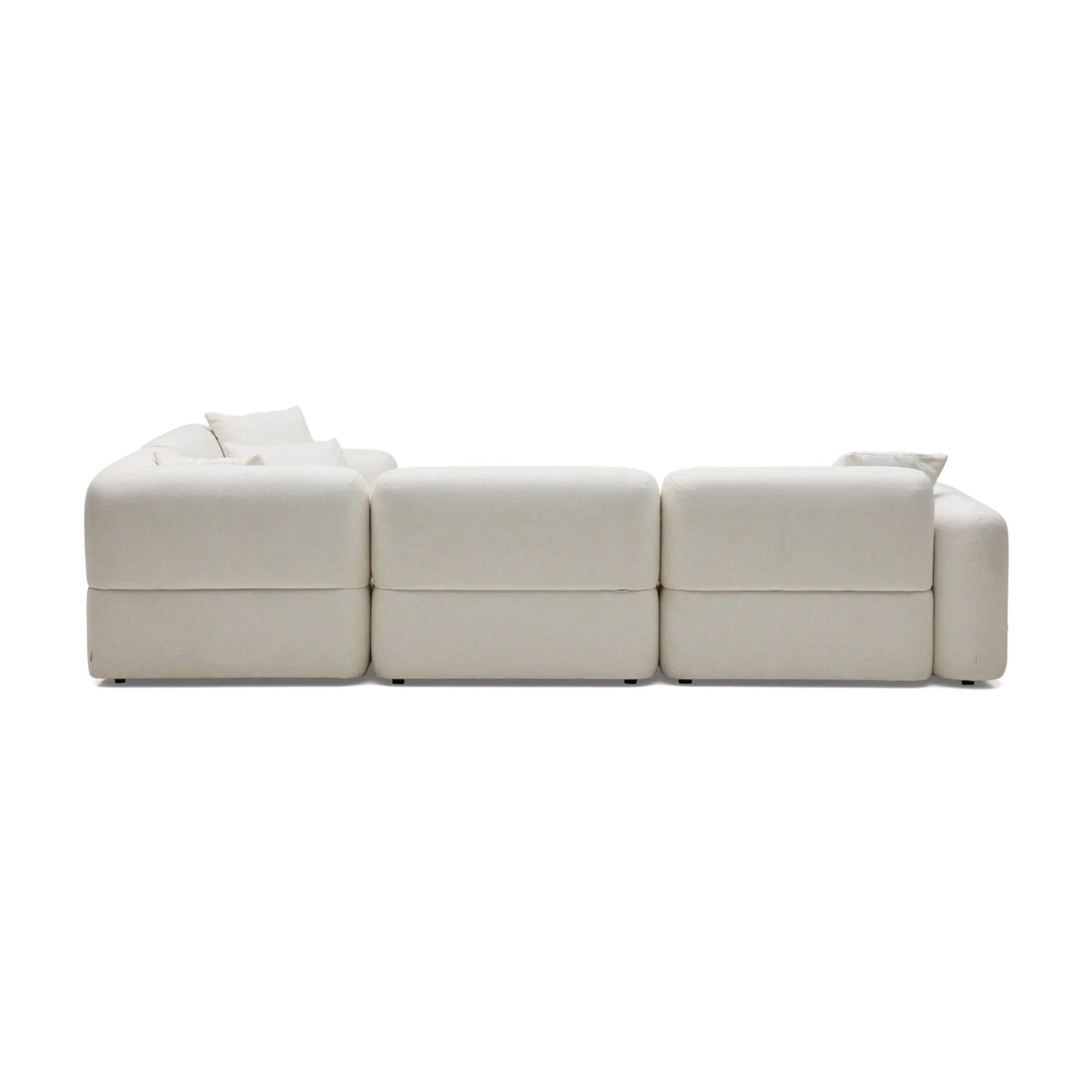 Nismaaya Pascal Modular Sofa Ivory White 4 Seater Corner
