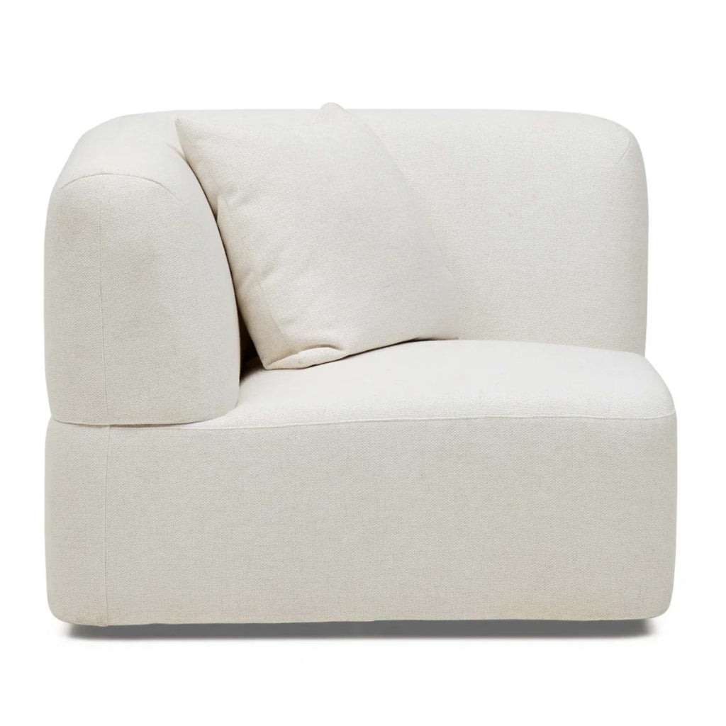 Nismaaya Pascal Corner Sofa Ivory White