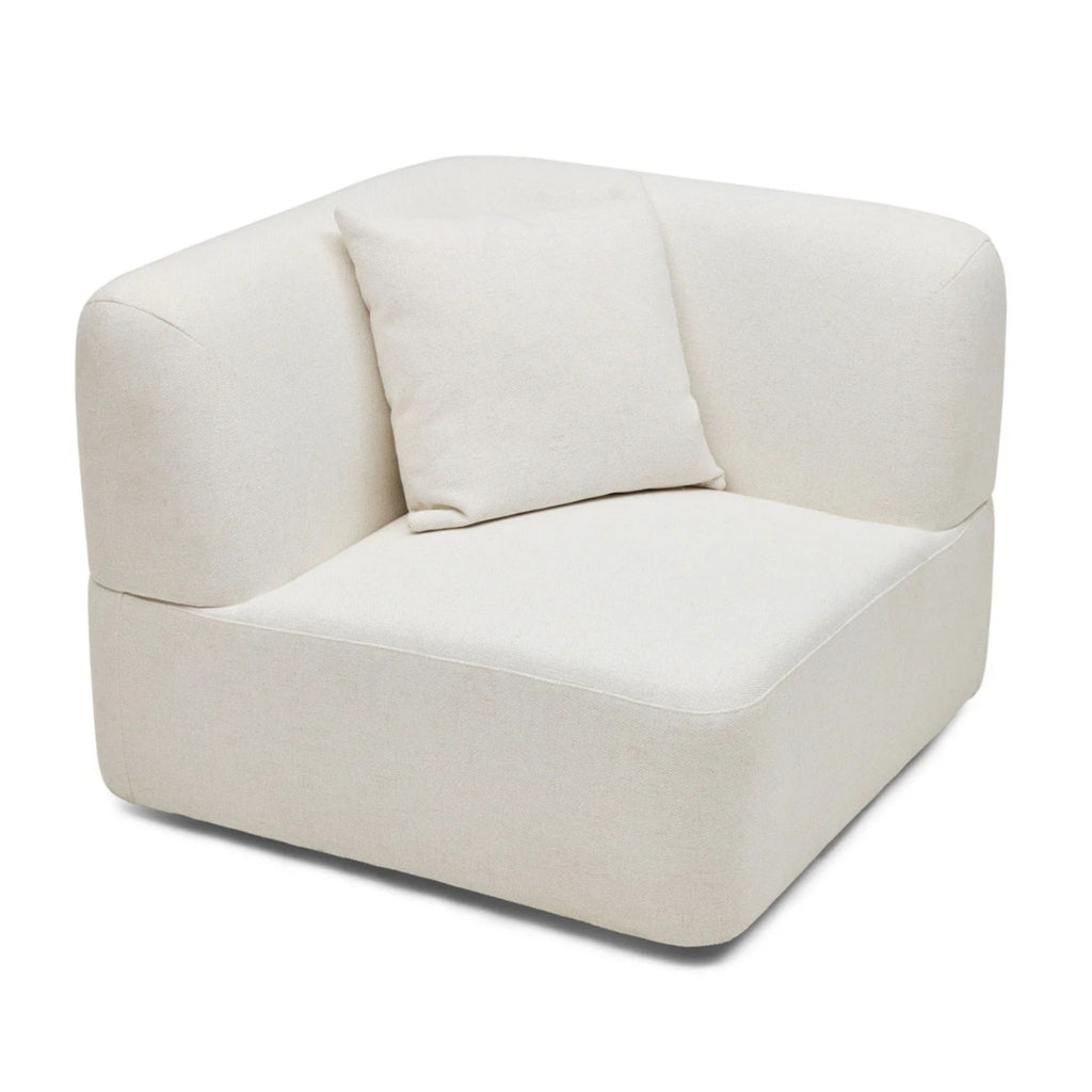 Nismaaya Pascal Corner Sofa Ivory White