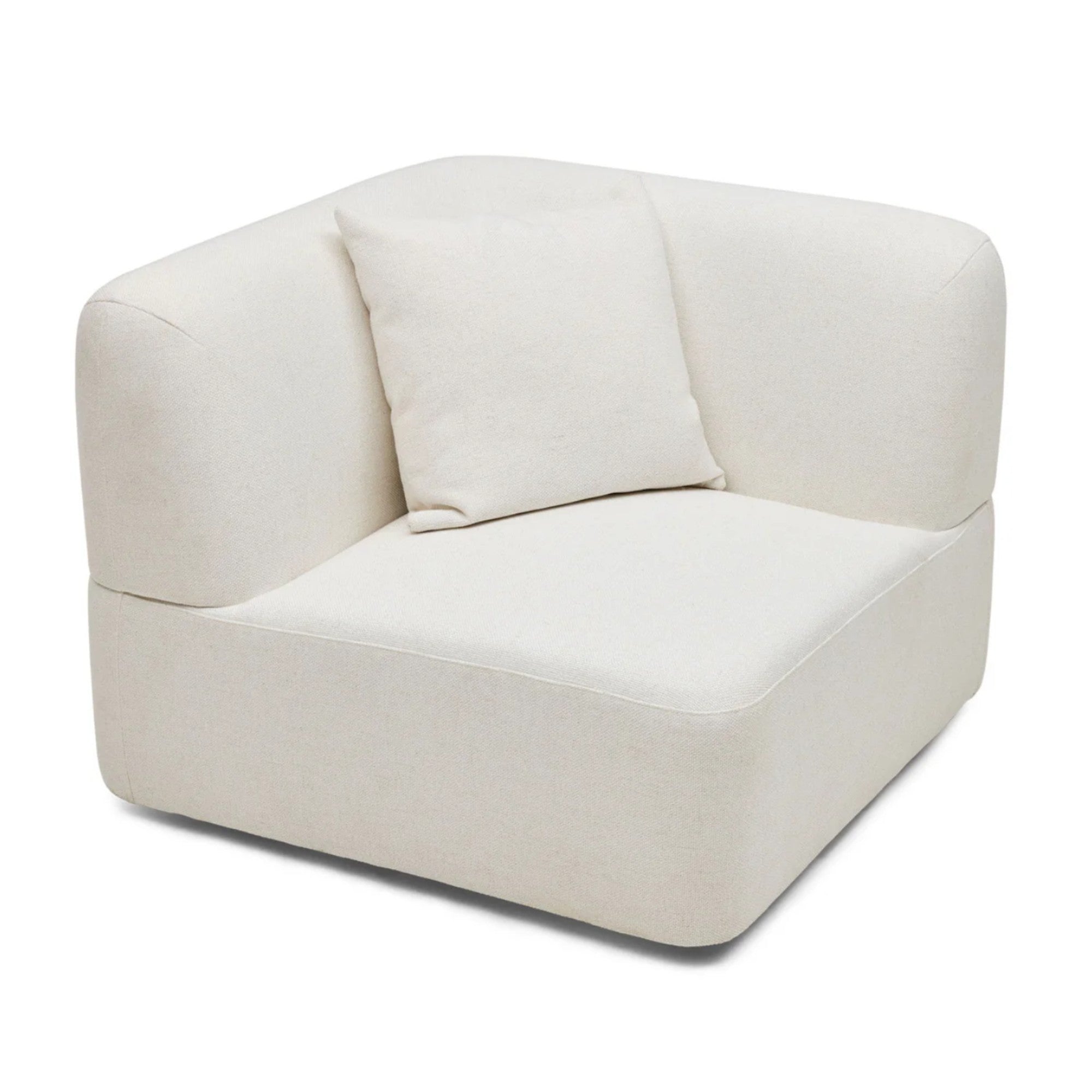 Nismaaya Pascal Corner Sofa Ivory White