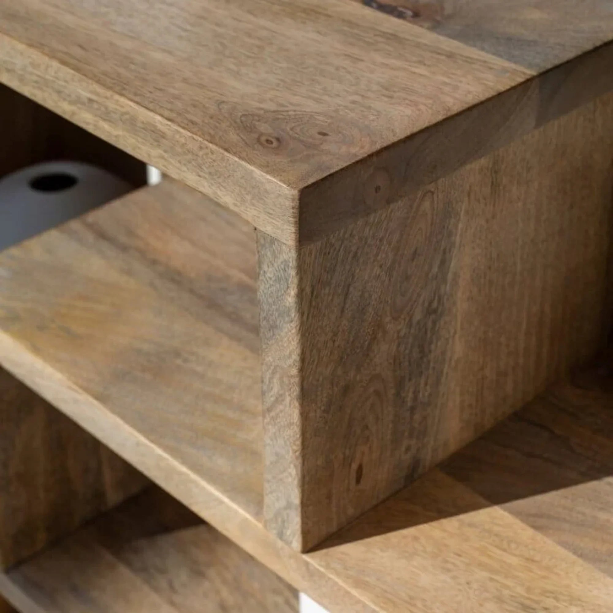 Nismaaya Open Wooden Display Shelves Unit