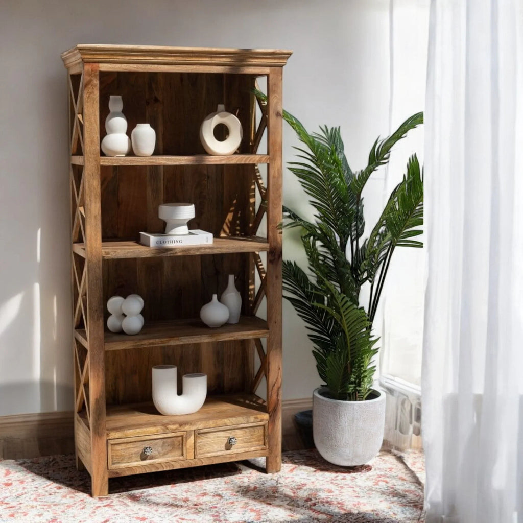 Nismaaya Felix Wood Bookcase